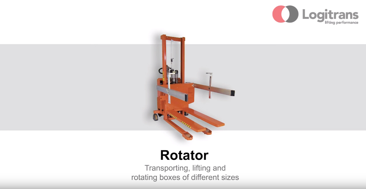 Rotator with adjustable box holders